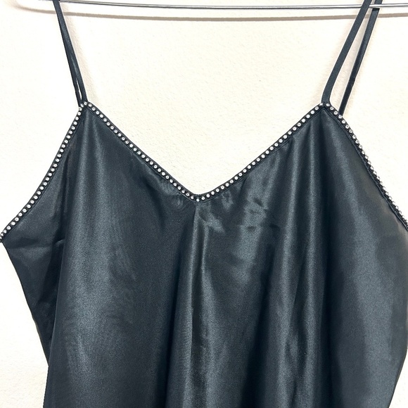 Solange Satin Sz 14 16 BeJeweled Neckline Party Slip Dress Fit & Flare Nightgown - Picture 8 of 8